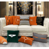 北欧客厅沙发抱枕酒店民宿现代简约美式欧式H爱马仕橙色装饰抱枕